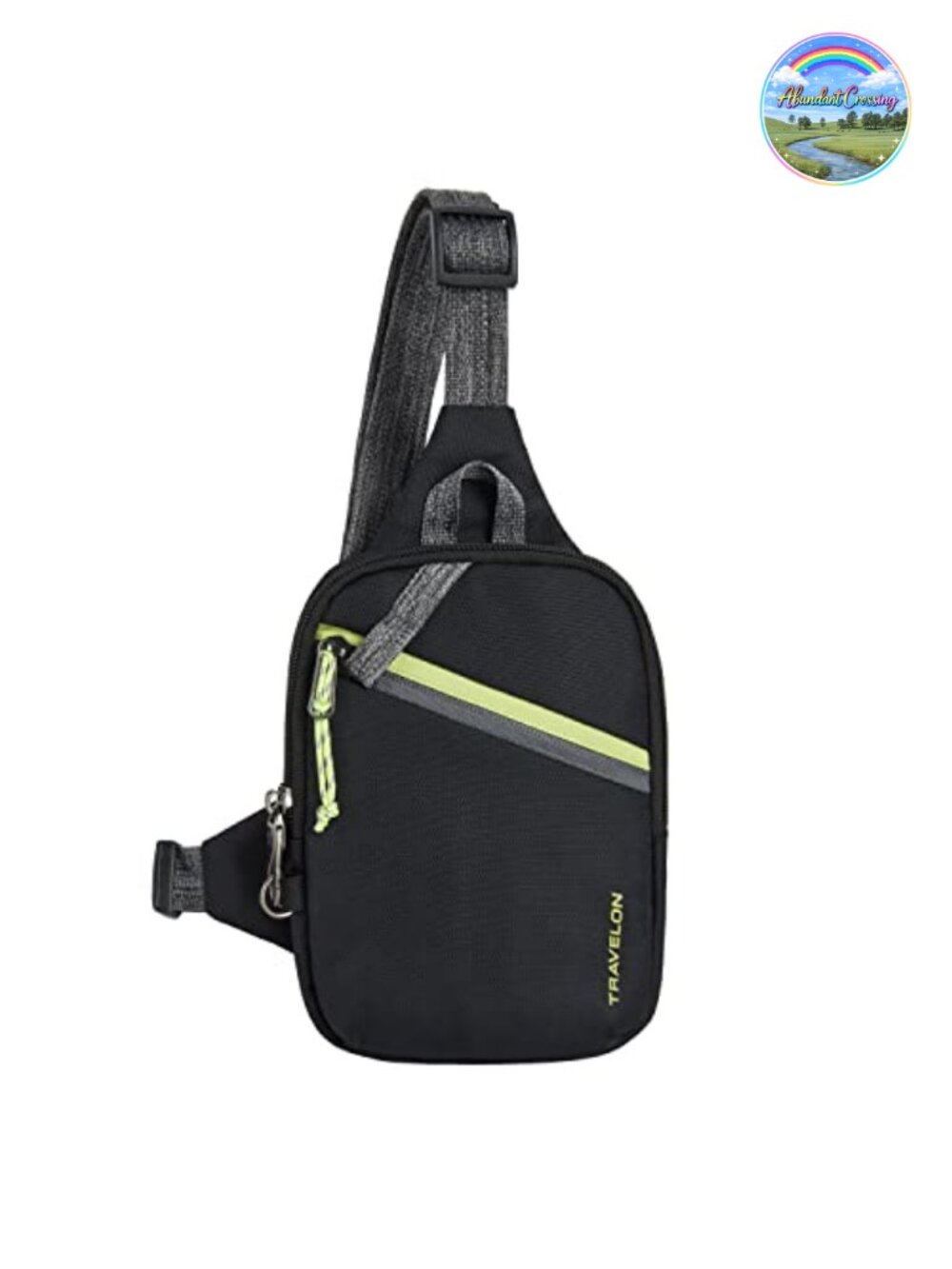 Anti-Theft Sling Bag Recycled rPET RFID Blocking Locking Crossbody